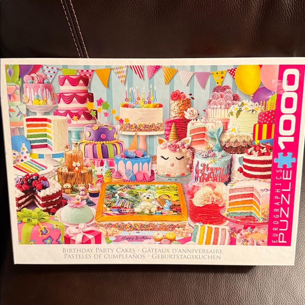 Eurographics Birthday Party Cakes Puzzle. 1000 pieces.